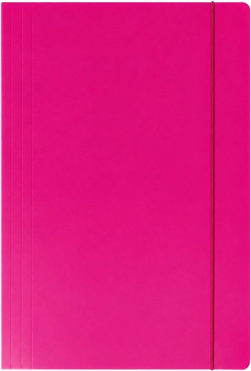 Chemise cartonnée avec élastique A4+ rose 300 g/m² - 1 pièce