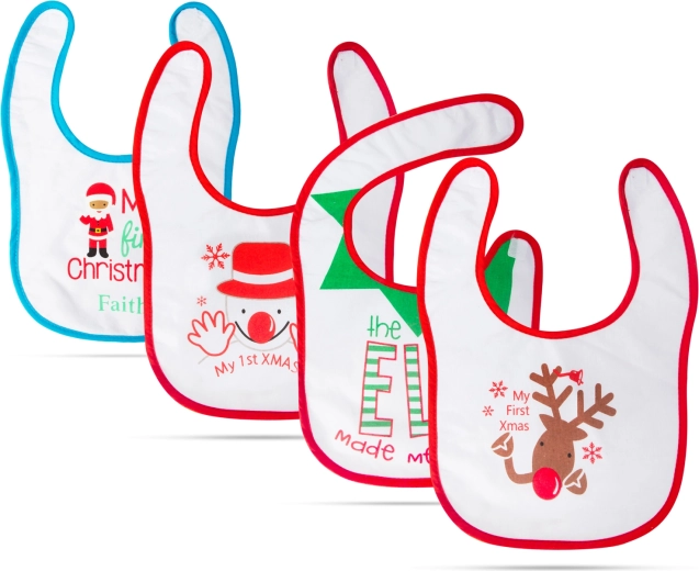 Bavoir pour enfant de Noël avec motif - 1 pièce
