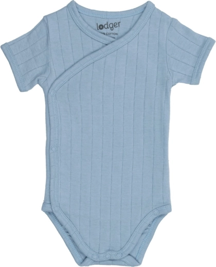 Body bébé Lodger à manches courtes solid blue fogg - 1 pièce