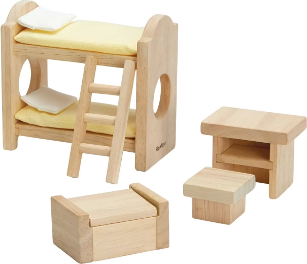 PlanToys chambre d’enfant pour maison de poupées Classic