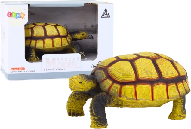 Figurine de collection tortue beige-brun