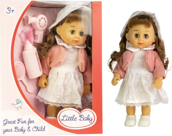 Poupée en robe avec ensemble d’accessoires, mélange de couleurs - 1 pièce
