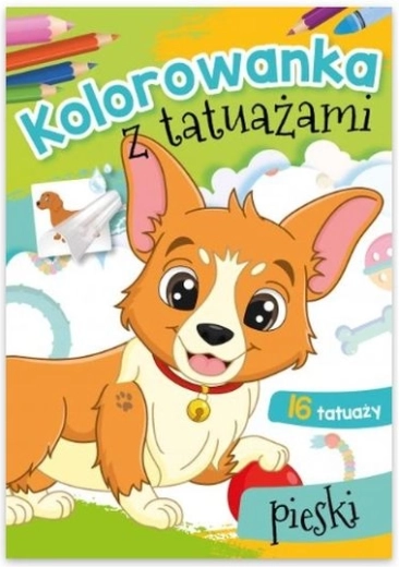 Livre de coloriage pour enfants avec tatouages – Chiens