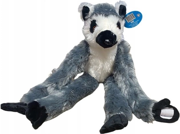 Lémur en peluche avec bandes auto-agrippantes 48 cm - 1 pièce