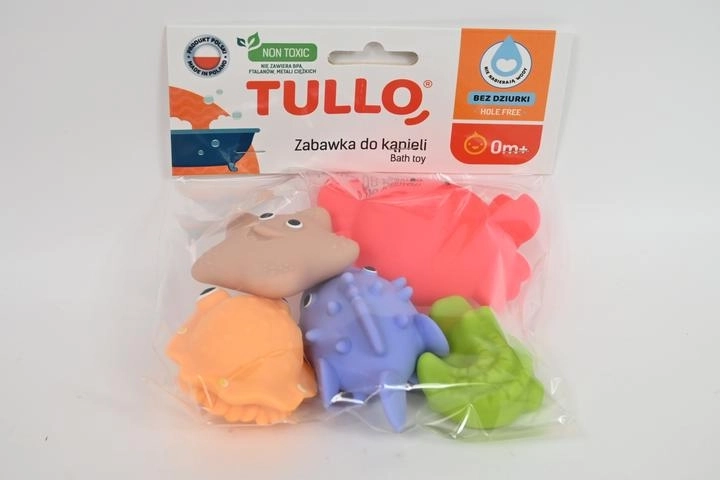 Animaux de bain colorés sans trous – lot de 5