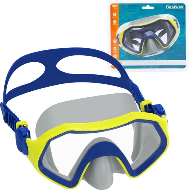 Masque de natation pour enfants Bestway Crusader 7+ – Bleu