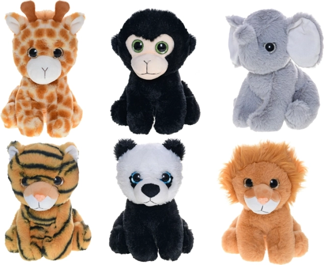 Peluche safari aux grands yeux 15 cm