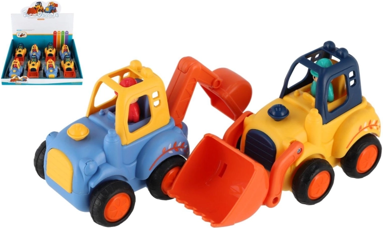 Véhicule de chantier à friction 12–14 cm - 1 pièce