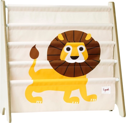 3 Sprouts présentoir à livres Lion Yellow