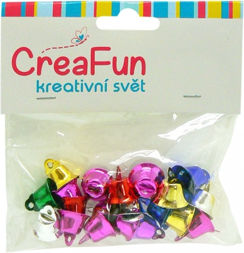 Grelots métalliques colorés 14,5 mm – lot de 20 pièces