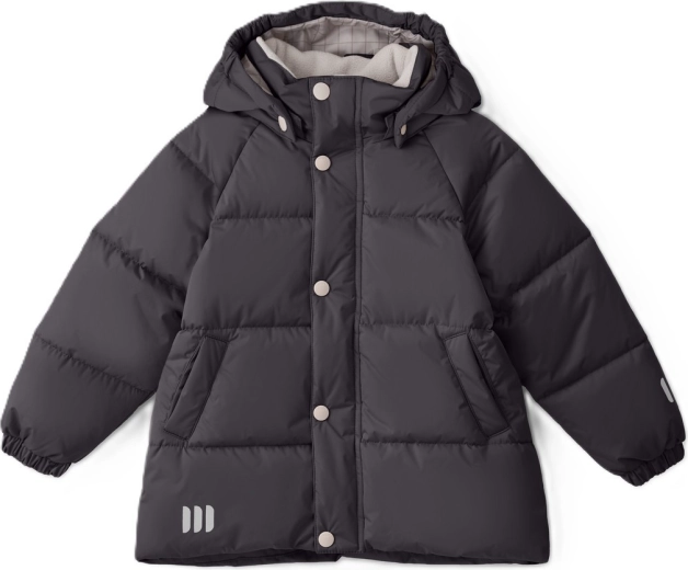 Veste d'hiver matelassée pour enfant LEOKID Leni Carbon Grey, taille 92