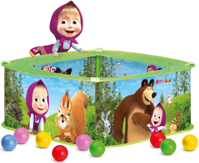 Bino Piscine à balles Macha et l’Ours