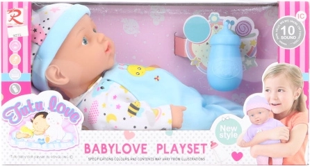 Bébé 30 cm avec sons et accessoires