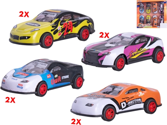 Ensemble de petites voitures de sport à rétrofriction 8,5 cm, 8 pcs