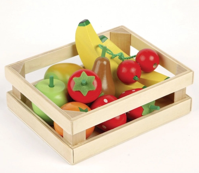 Cagette en bois Tidlo avec fruits