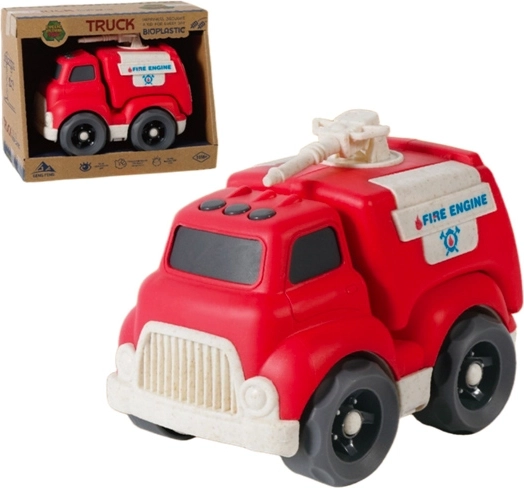Camion de pompiers en bioplastique 18 cm