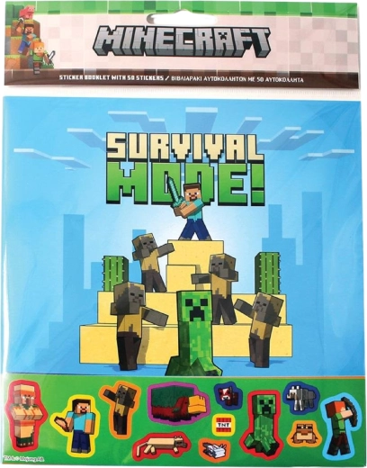 Album de stickers Minecraft – 50 autocollants