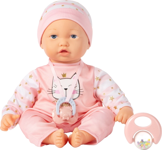 Bébé avec mimiques mobiles, 40 cm