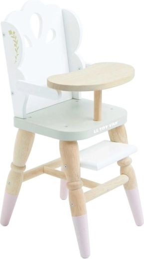 Le Toy Van chaise haute en bois pour poupées au style vintage