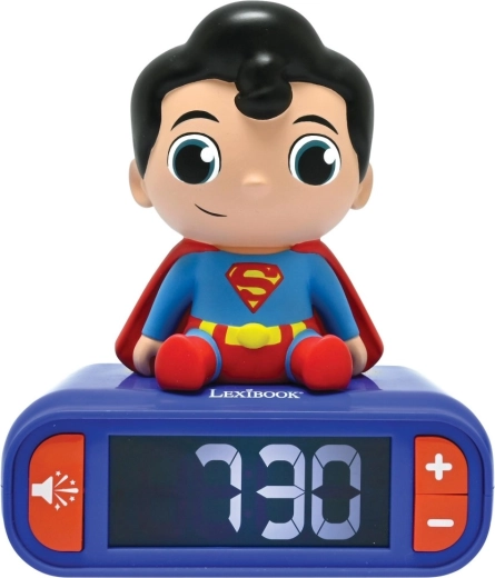 Réveil Lexibook SUPERMAN avec figurine lumineuse