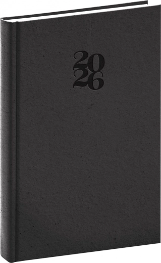 Agenda journalier Notique Essenza 2026, café, 15 x 21 cm