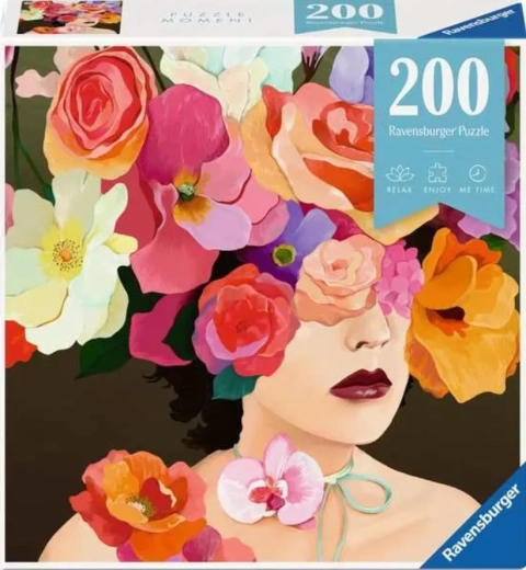 Ravensburger Puzzle Moment tête de rose florale 200 pièces