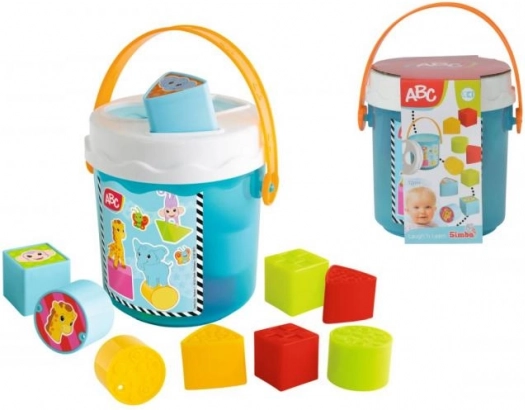 Seau avec formes à encastrer pour enfants