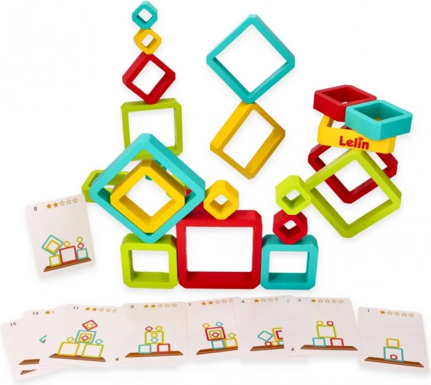 Lelin puzzle géométrique d'équilibre pour enfants
