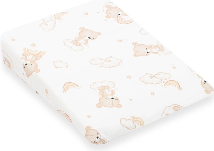 Housse pour oreiller bébé – plan incliné New Baby BASIC 30×37 cm, ourson beige