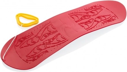 Snowboard en plastique pour enfants 70 cm rouge