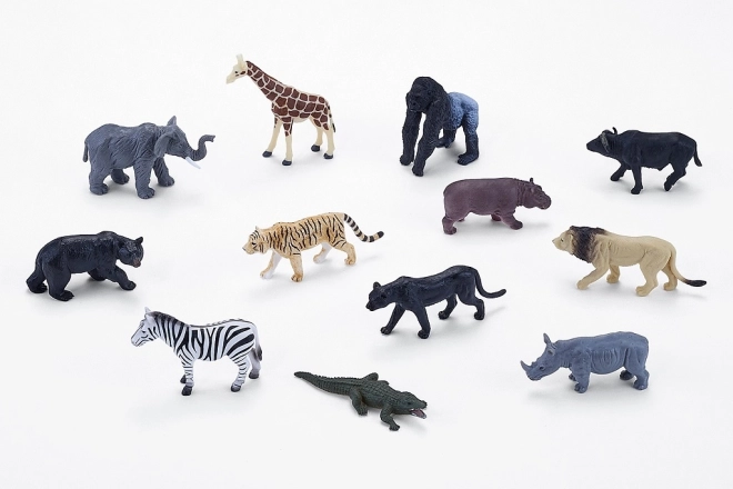 Mini monde MOJO – animaux d'Afrique, coffret de 12 figurines