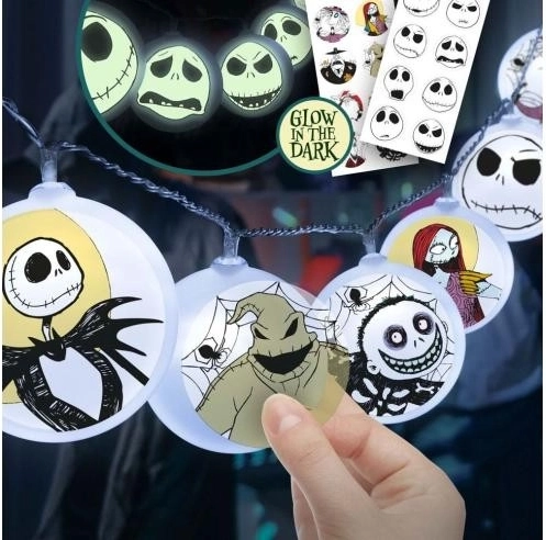Guirlande lumineuse avec motif Nightmare Before Christmas