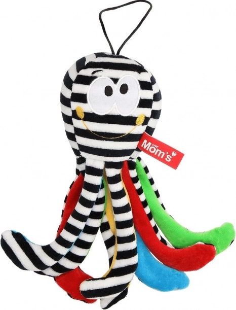 Hochet pieuvre noir et blanc Moms Care
