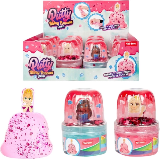 Pâte à modeler pailletée pour créer une robe de princesse - 1 pièce