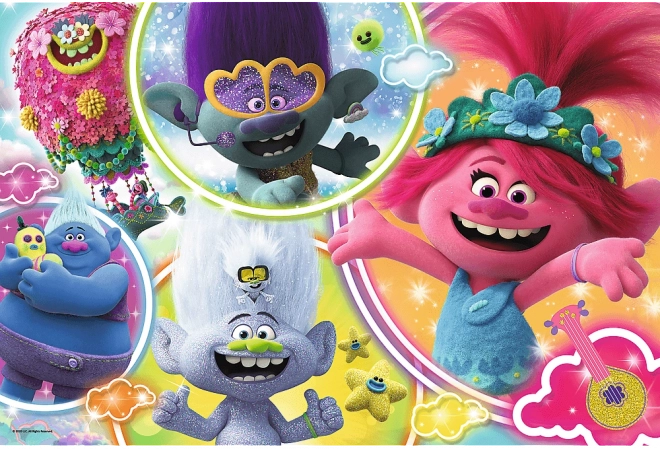 Puzzle TREFL Trolls 2 : notre monde musical MAXI 24 pièces