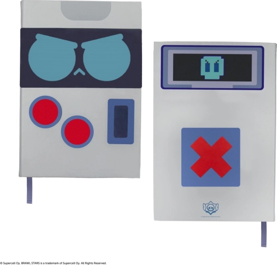 Brawl Stars couverture rigide pour bloc-notes 8‑BIT