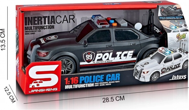 voiture de police avec effets lumineux et sonores