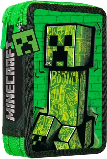 trousse à deux compartiments avec équipement Minecraft