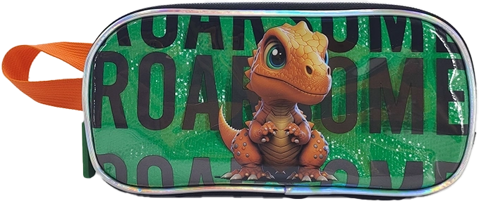 Trousse scolaire dinosaure 23 cm