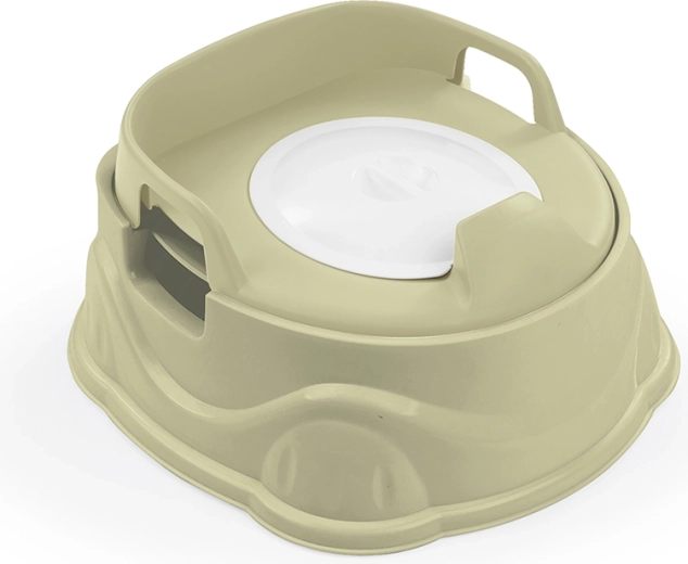 Pot pour enfant 3-en-1 avec siège de WC et marchepied, vert clair