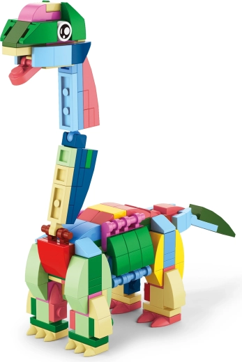 Jeu de construction dinosaures 12 en 1 – set créatif compatible avec d’autres briques