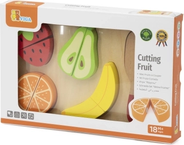 VIGA en bois Montessori set de fruits à découper