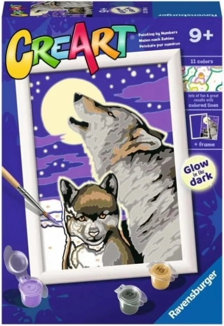 CreArt Loups Mystiques – peinture par numéros