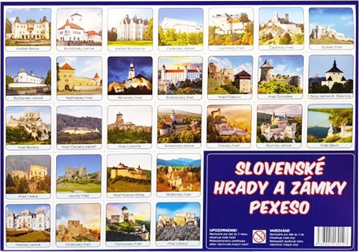 Pexeso châteaux et châteaux forts de Slovaquie