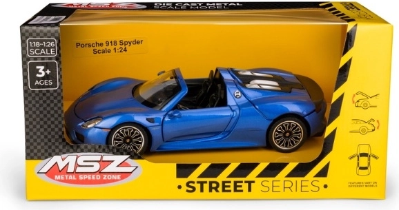 MSZ Porsche 918 Spyder à l’échelle 1:24, bleu