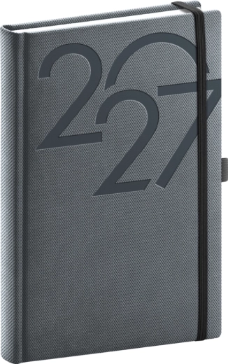 Agenda quotidien Notique Ajax 2027 noir 15 × 21 cm