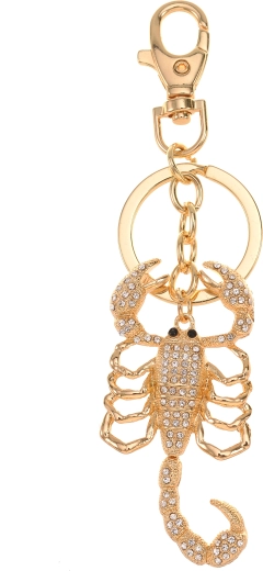 Porte-clés doré Scorpion