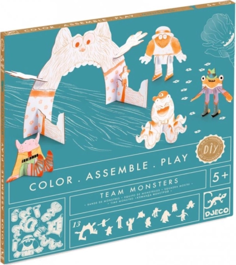 DJECO set 3D de monstres Team Monsters