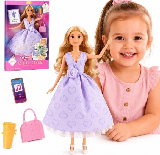 Poupée Woopie Royal Lily avec de longs cheveux blonds de 30 cm et des accessoires