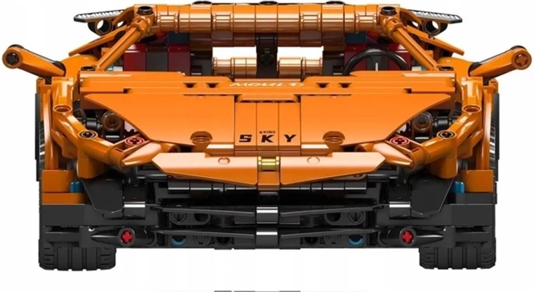 Set de construction voiture de sport orange 1620 pièces